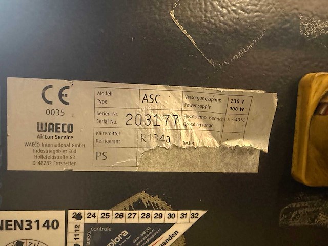 Waeco - asc - r134a airco test- en vulapparaat - afbeelding 7 van  7