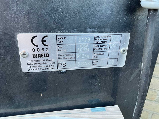 Waeco rhs-1050 airco afvul/testapparaat - afbeelding 3 van  3