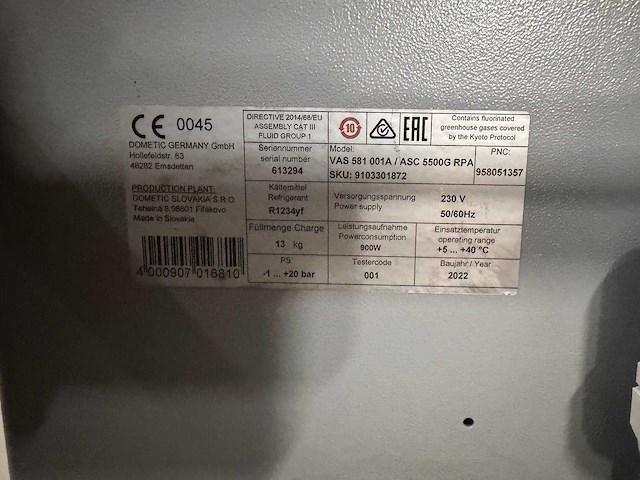 Waeco vas - 2022 - 581 001a - airco test- en vulapparaat r1234yf - afbeelding 5 van  14