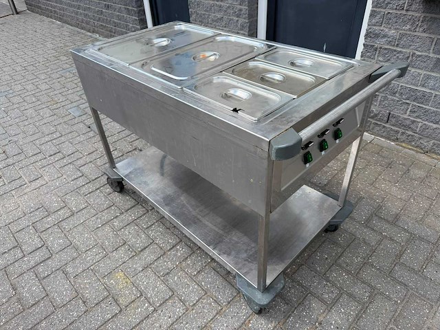 Wagen - rvs - au-bain-marie - afbeelding 1 van  3