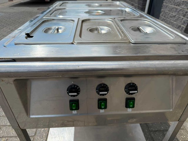 Wagen - rvs - au-bain-marie - afbeelding 2 van  3