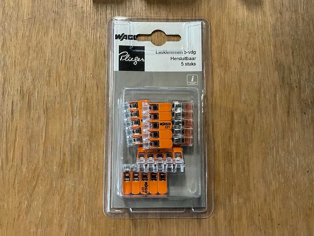 Wago 5 voudig hersluitbaar partij lasklemmen - afbeelding 1 van  3