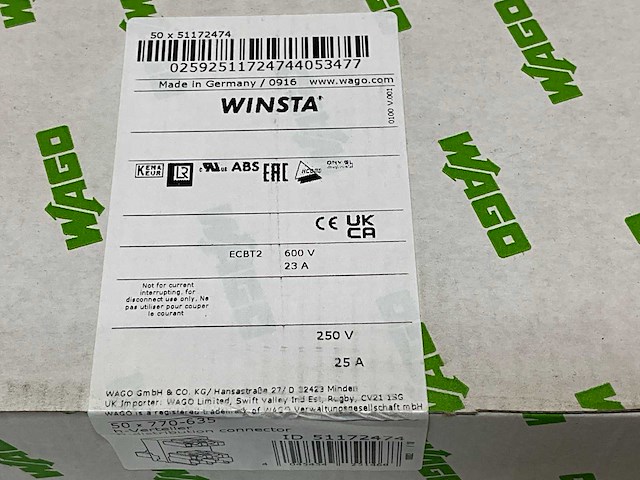 Wago h-distributor f-mf 3-pole sw.+locking clip - 770-635 - afbeelding 5 van  6