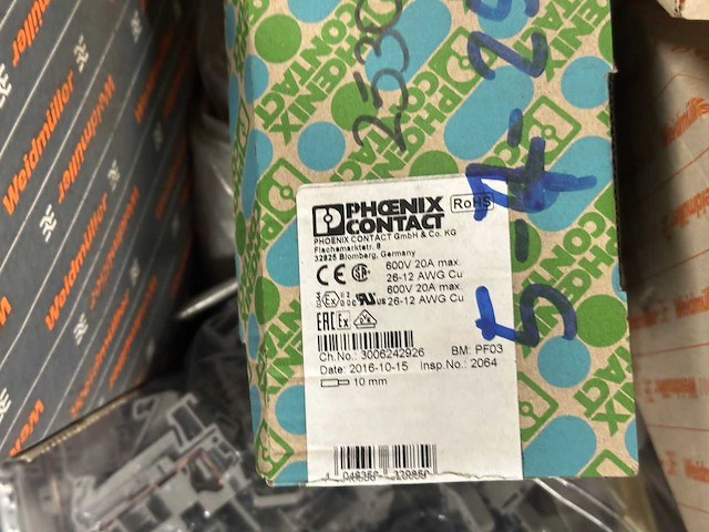 Wago/weidmüller/phoenix contact - partij elektrotechniek installatiemateriaal & overig - afbeelding 3 van  14