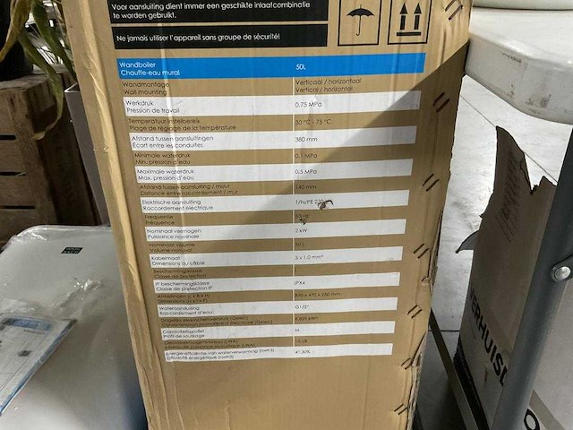 Wahl bach - wwh50-20i d2 - elektrische wand - boiler - afbeelding 4 van  5