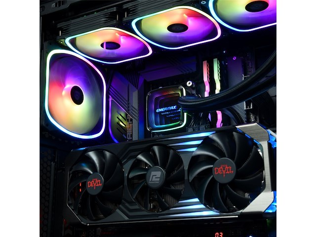 Wak enermax aquafusion adv waterkoeler 240 mm squa rgb zwart - afbeelding 5 van  6