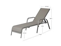 Wakefield ligbed hanoi taupe 167 cm - afbeelding 4 van  6