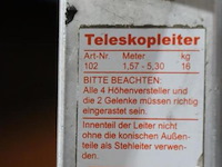Wakü telescoopladder 102 - afbeelding 6 van  7