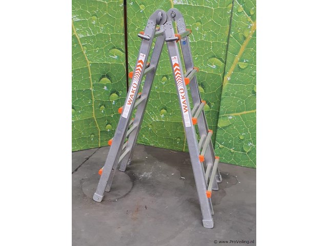 Wakü telescopische ladder 102 - afbeelding 1 van  5