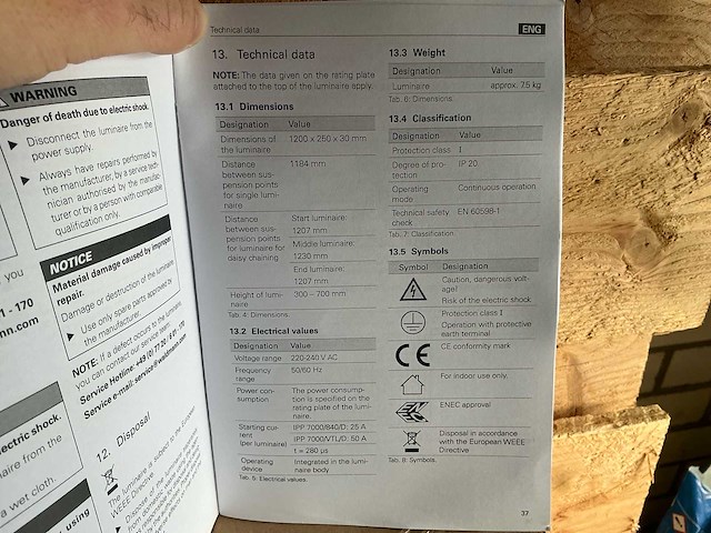 Waldmann plafondlampen (5x) - afbeelding 6 van  15