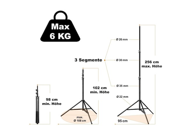 Walimex pro led 1000 videolamp (met statief wt-806) - afbeelding 4 van  6