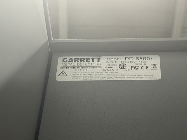 Walk-through metaaldetector/detectiepoort garrett, pinpoint pd 6500i - afbeelding 5 van  5