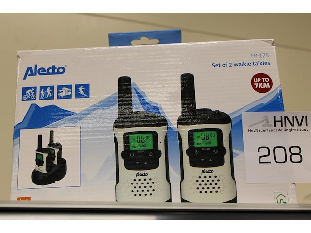 Walkie talkie set alecto. bereik ca. 7 km - afbeelding 1 van  1