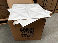 Wallart - cullinans - 3d wandpaneel - wandtegel - 162 m2 - 648 stuks - afbeelding 5 van  10