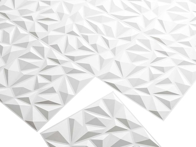 Wallart - puck - 3d wandpaneel - wandtegel - 162 m2 - 648 stuks - afbeelding 3 van  10