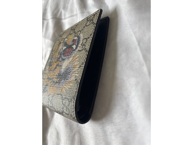 Wallet, gucci, gg supreme tiger, multicolor - afbeelding 7 van  7