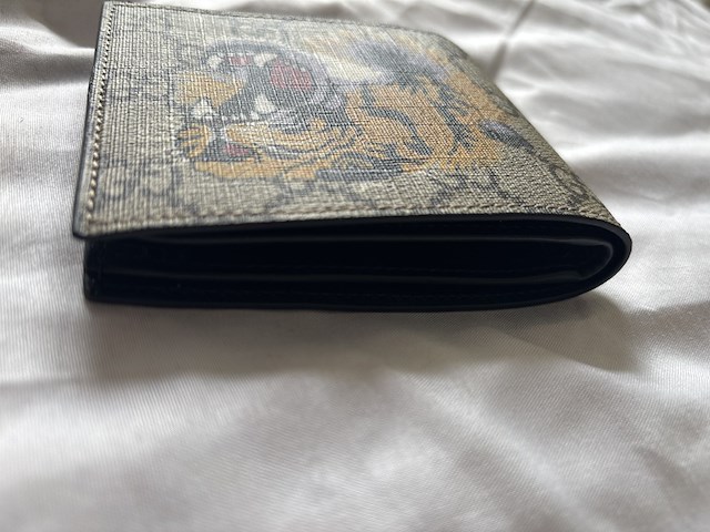 Wallet, gucci, gg supreme tiger wallet, multicolor - afbeelding 6 van  8