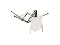 Wallfix droogrek 24m drooglijn inklapbaar uv-bestendige metallic grey - afbeelding 4 van  5