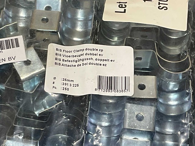 Walraven zak a 250st. zadel / leidingbeugel verzinkt dubbel tbv buis 25mm d=1,5mm (2x) - afbeelding 3 van  4