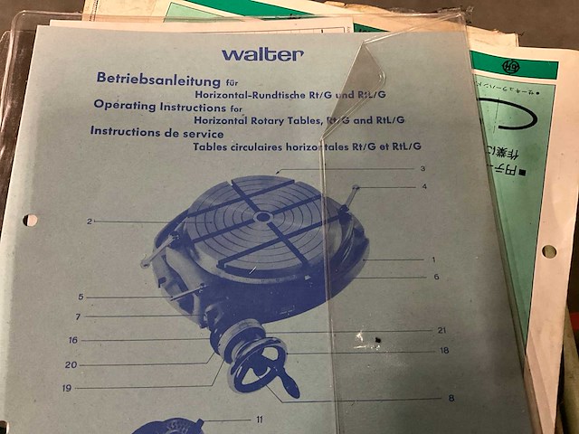 Walter rt320 t-gleuf opbouw opspantafel - afbeelding 7 van  8