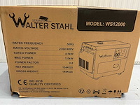 Walter stahl ws12000 - stroomgenerator / aggregaat diesel - 5kw 2026 - afbeelding 3 van  5