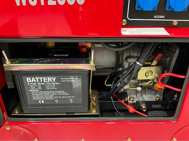Walter stahl ws12000 - stroomgenerator / aggregaat diesel - 5kw - afbeelding 2 van  6