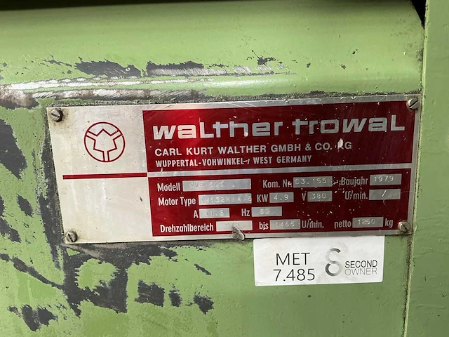 Walther trowal - 1979 - cve 505 - ontbraamtrommel - afbeelding 7 van  9