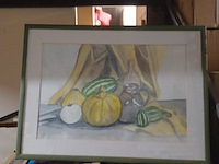 Wand decoratie pompoenen 75x56cm aantal 1 stuks. - afbeelding 2 van  3