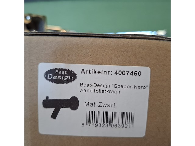 Wand-fonteinkraan best design, spador-nero, mat zwart - afbeelding 4 van  4