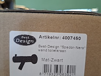 Wand-fonteinkraan best design, spador-nero, mat zwart - afbeelding 4 van  4