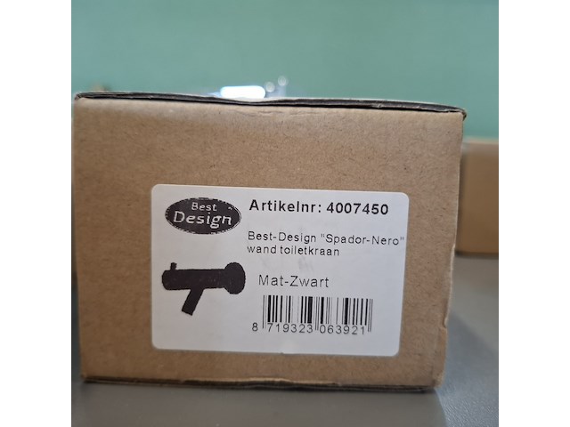 Wand-fonteinkraan best design, spador-nero, mat zwart - afbeelding 4 van  4