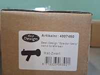 Wand-fonteinkraan best design, spador-nero, mat zwart - afbeelding 4 van  4