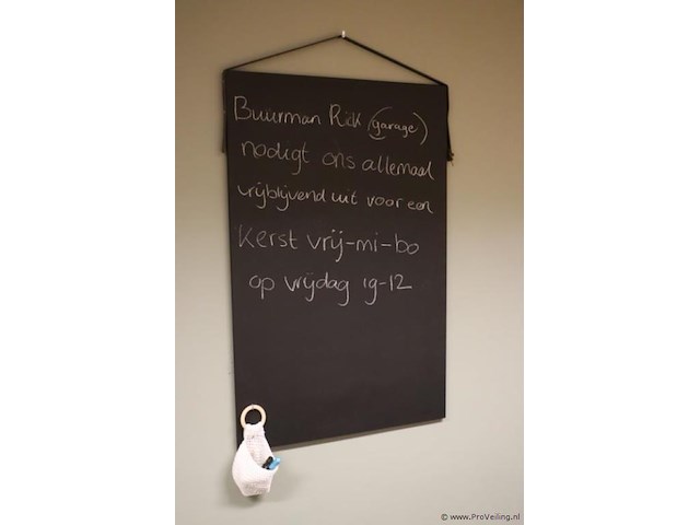 Wand krijtbord - 64x2x109cm - afbeelding 1 van  3