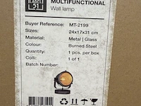Wand lamp label51, multifunctional, metal