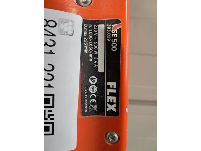 Wand-/plafondschuurmachine - 225mm - 230v, flex powertools, wse500, 2016 - afbeelding 3 van  5