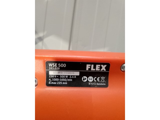 Wand-/plafondschuurmachine - 225mm - 230v, flex powertools, wse500, 2018 - afbeelding 10 van  11
