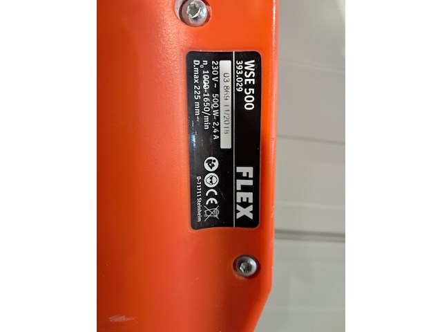 Wand-/plafondschuurmachine - 225mm - 230v, flex powertools, wse500, 2019 - afbeelding 3 van  5