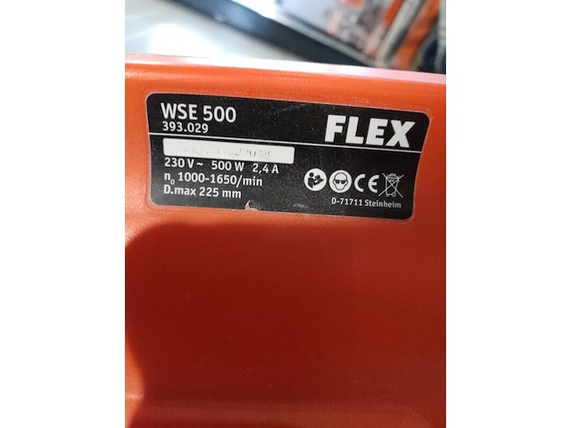 Wand-/plafondschuurmachine - 225mm - 230v flex powertools, wse500, bouwjaar 2016 - afbeelding 3 van  6