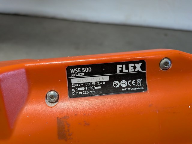 Wand-/plafondschuurmachine - 225mm - 230v flex powertools, wse500, bouwjaar 2017 - afbeelding 5 van  8