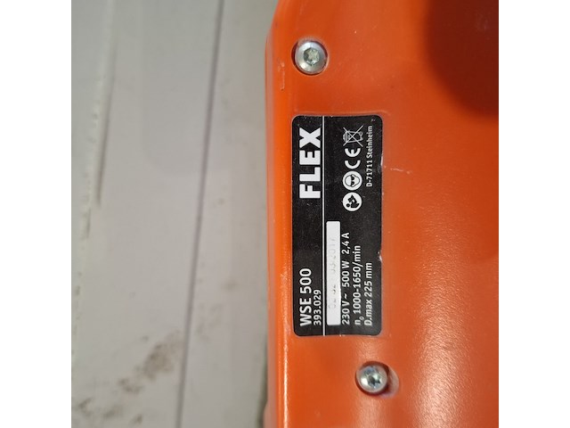 Wand-/plafondschuurmachine - 225mm - 230v flex powertools, wse500, bouwjaar 2017 - afbeelding 5 van  7