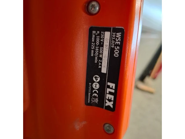 Wand-/plafondschuurmachine - 225mm - 230v flex powertools, wse500, bouwjaar 2017 - afbeelding 6 van  6