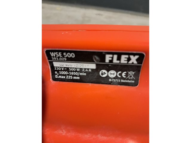Wand-/plafondschuurmachine - 225mm - 230v flex powertools, wse500, bouwjaar 2018 - afbeelding 3 van  3