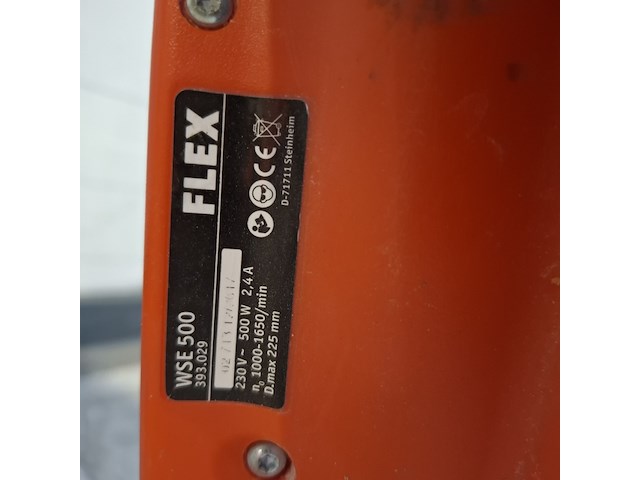 Wand-/plafondschuurmachine - 225mm - 230v flex powertools, wse500, bouwjaar 2018 - afbeelding 7 van  7