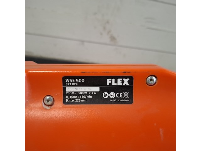 Wand-/plafondschuurmachine 225mm 230v~ flex powertools, wse500, bouwjaar 2022 - afbeelding 5 van  7