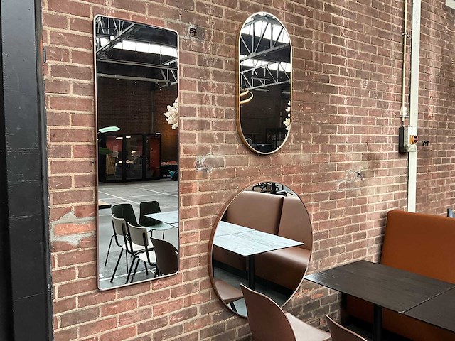 Wand spiegel - (3x) - afbeelding 1 van  4