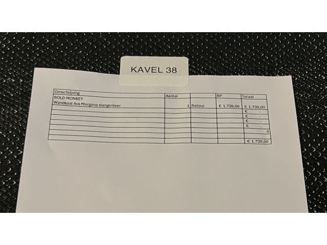 Wand-/wijnkast bold monkey, ava morgana | slangenleer - afbeelding 6 van  6