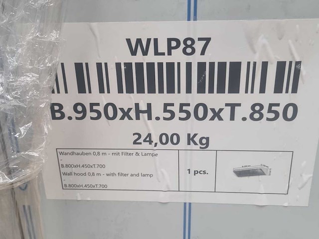 Wandafzuigkap - afbeelding 2 van  2