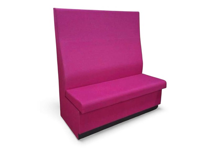Wandbank - fuchsia - 130 x 62 x (h)142 cm (3x) - afbeelding 1 van  2