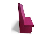 Wandbank - fuchsia - 130 x 62 x (h)142 cm - afbeelding 2 van  2