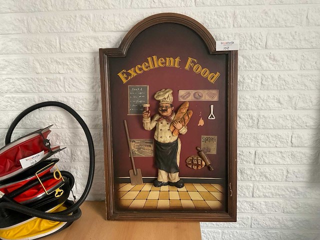 Wandbord bakker - afbeelding 1 van  3